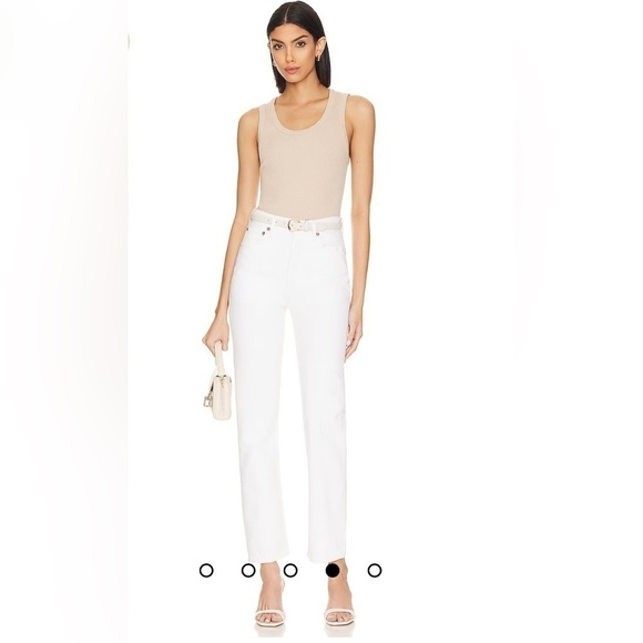 Agolde 90's Pinch Waist in Marshmellow - Picture 6 of 6